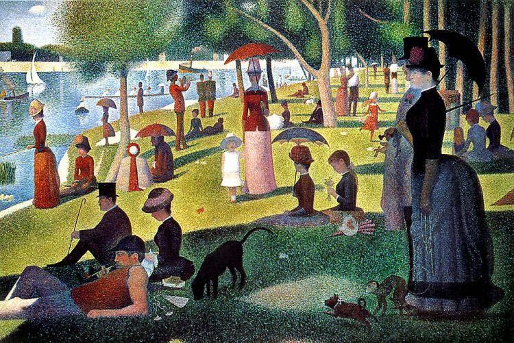 Georges Seurat Sunday Afternoon on the Island of La Grande Jatte, oil painting image